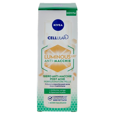 Nivea Cellular Luminous630 Anti-Macchie Siero Anti-Macchie Post Acne Perfezionatore Pelle 30 ml
